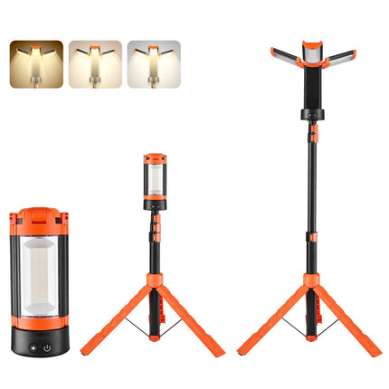 LED Work Light With Tripod Stand, Rechargeable, 2200 Lumens
