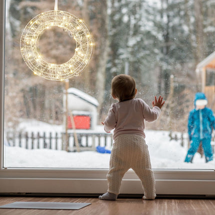 Lumină LED pentru cununiță, 25 cm - Alb cald, utilizare în interior