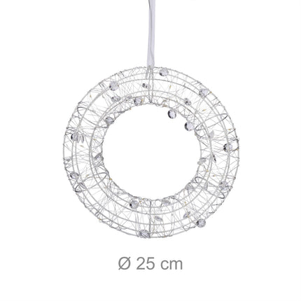 Lumină LED pentru cununiță, 25 cm - Alb cald, utilizare în interior