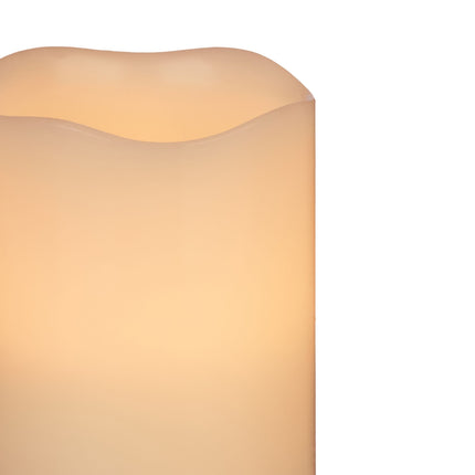 Set de 3 ceară cu bloc de lumină LED