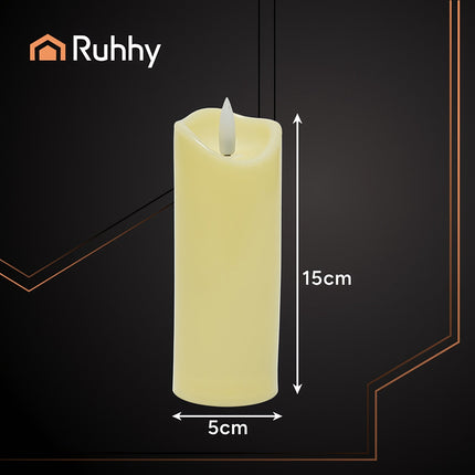 LED candle/insert 15x5cm 1pc Ruhhy 26719