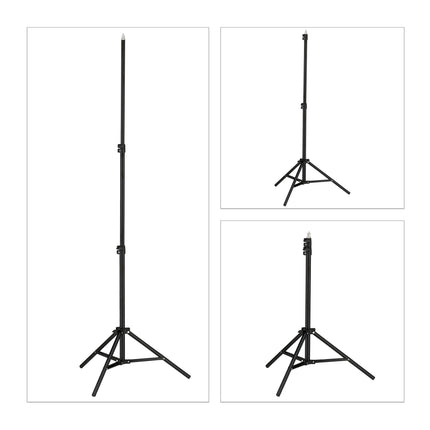 LED ring light with stand