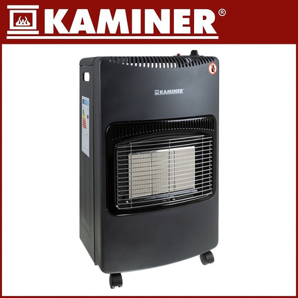 LPG Gas Heater 4200 W with 30 mbar Reducer and Hose, Propane-Butane G30