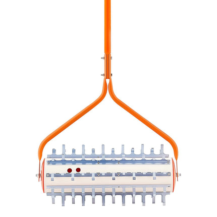 Lake Weed Roller, 12 ft Handle, 9 Galvanized Blades