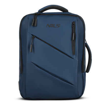 Rucsac pentru laptop, albastru, port de încărcare USB-C, 15L