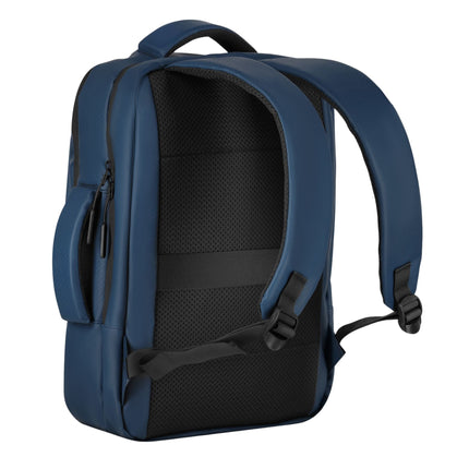 Rucsac pentru laptop, albastru, port de încărcare USB-C, 15L