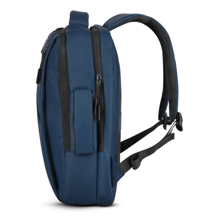 Rucsac pentru laptop, albastru, port de încărcare USB-C, 15L