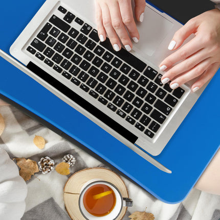 Laptop cushion blue with wrist support