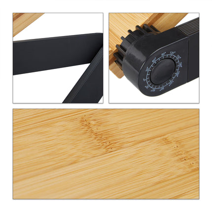 Suport pentru laptop Bamboo Aluminium