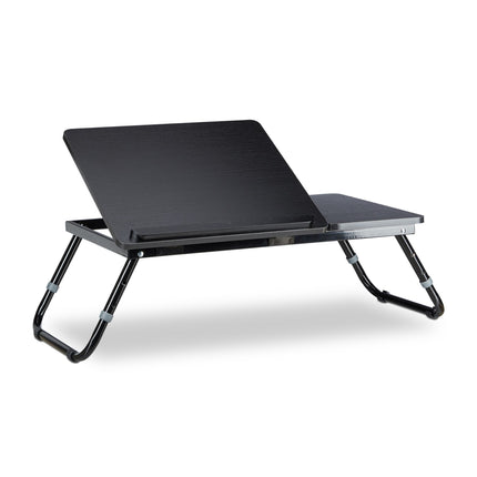 Masa laptop pentru pat neagra