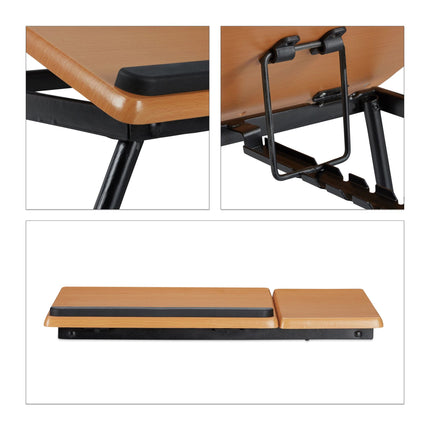 Masa pentru laptop cu suprafata de lucru inclinabila
