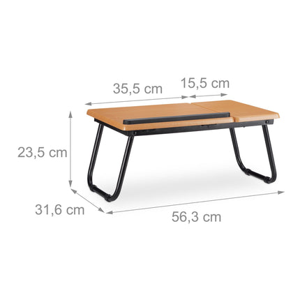 Masa pentru laptop cu suprafata de lucru inclinabila