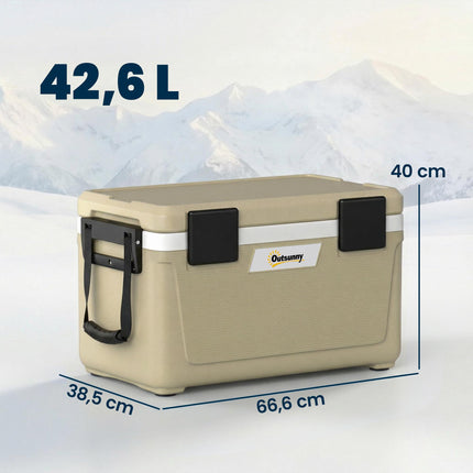 Ladă frigorifică portabilă mare de 42,6 l cu izolație din spumă PU