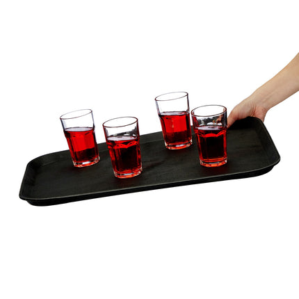 Tavă Gastro Mare Neagră 56x41cm - Suprafață Antiderapante