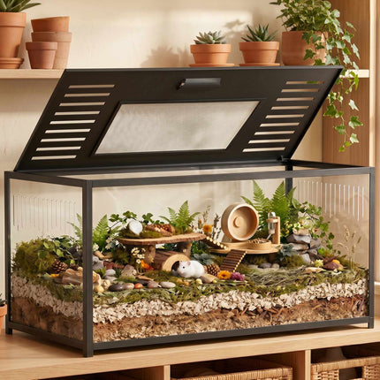Cușcă mare pentru hamster, 100x50x52,5 cm, acril și aluminiu
