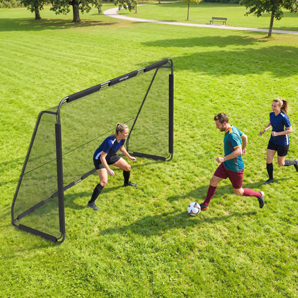 Poartă mare de fotbal pentru exterior cu plasă durabilă, 300 x 200 cm