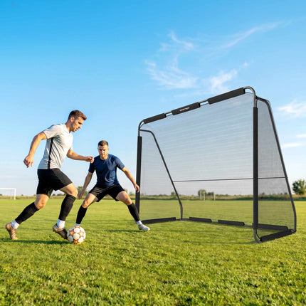 Poartă mare de fotbal pentru exterior cu plasă durabilă, 300 x 200 cm
