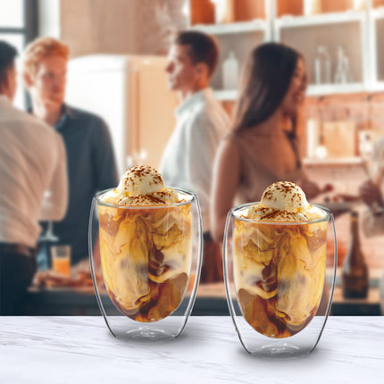 Pahare Latte Macchiato Double Wall, 350 ml
