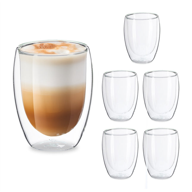 Pahare Latte Macchiato Double Wall, 350 ml