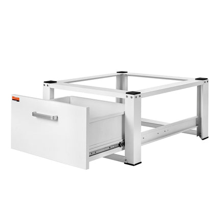 Laundry Pedestal With Drawer, 299kg Steel Washer Base