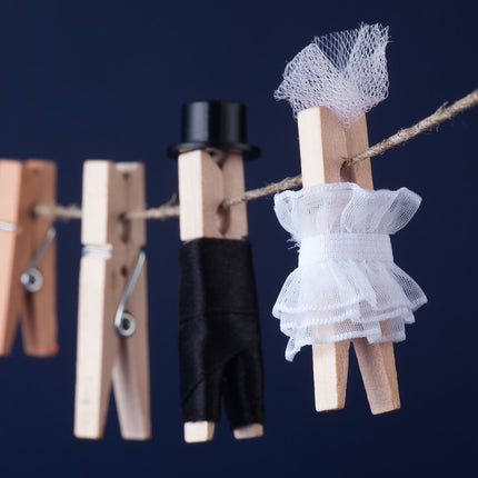 Laundry Pegs Wood Set of 100