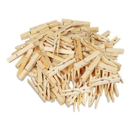 Laundry Pegs Wood Set of 100