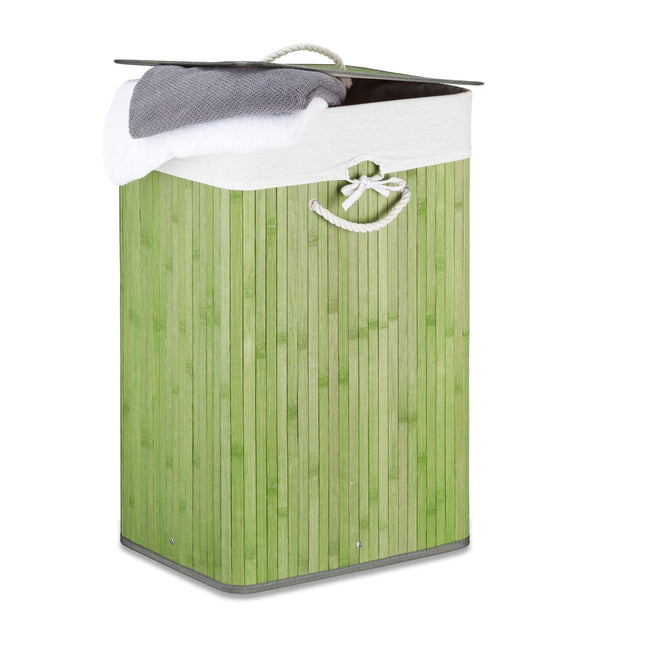 Coș de rufe din bambus