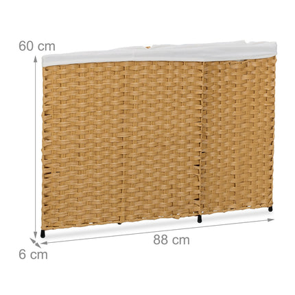 Coș de rufe aspect ratan 110 L