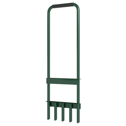 Manual lawn aerator, 30 cm wide, non-slip handle