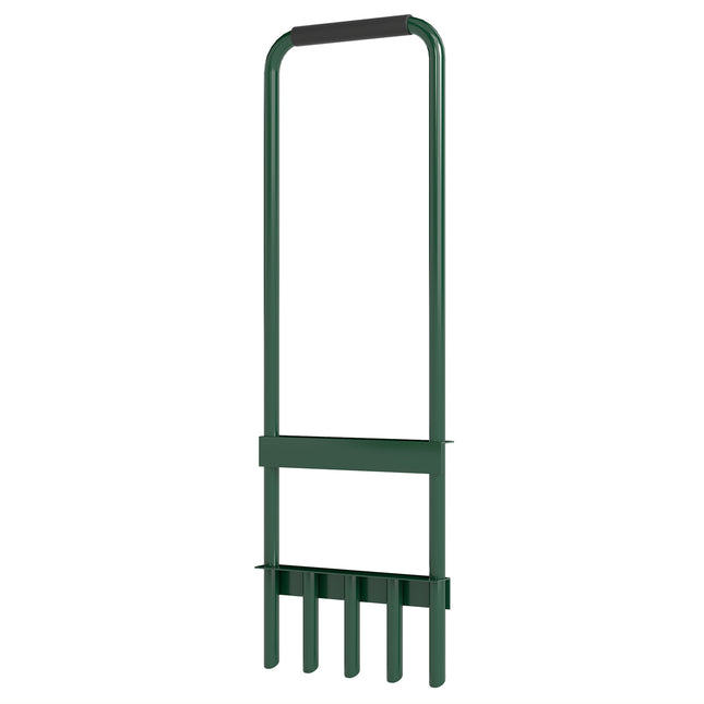 Aerator de gazon pentru gazon Aerator manual de gazon cu lățime de 30 cm cu mâner antiderapant, unelte de grădină șină de sol, scarificator ciocănitoare de gazon, aerare a solului îngrijire a gazonului pentru curți de grădină |