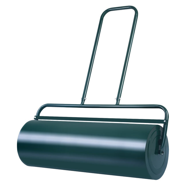 Lawn roller 90cm hand roller 63L garden roller with heavy duty drum lawn roller green