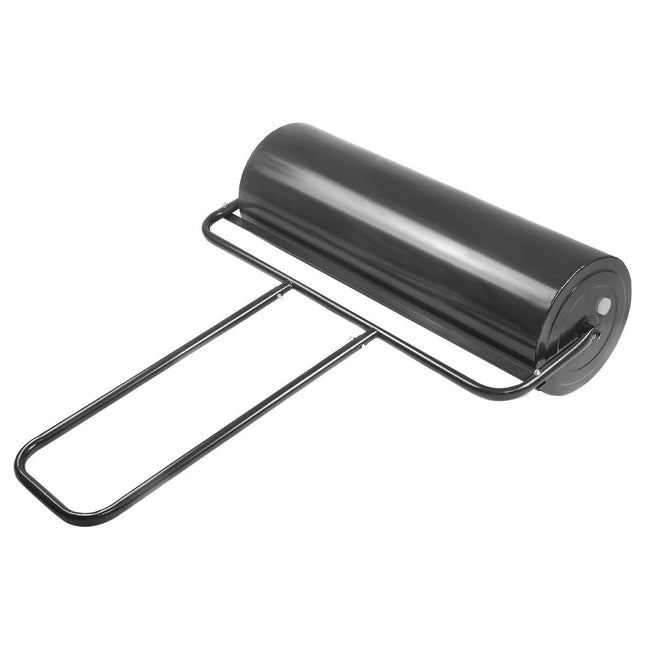 Rolă de gazon rolă de gazon din oțel cu tambur rezistent 114 x 90 x 30 cm negru