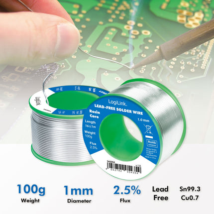 Lead-free solder 1mm 100g