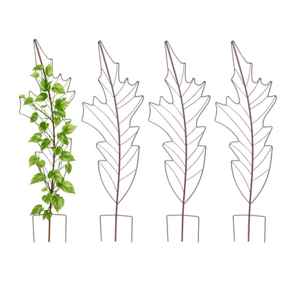 Set de spalier metalic în formă de frunză pentru plante cățărătoare