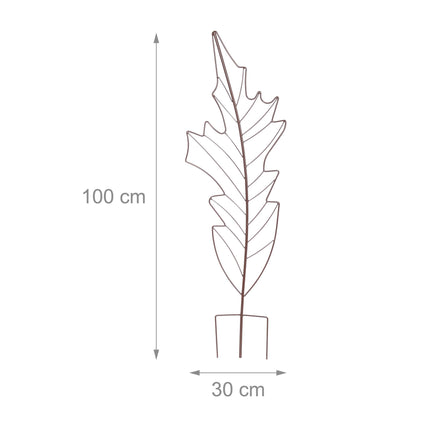 Set de spalier metalic în formă de frunză pentru plante cățărătoare