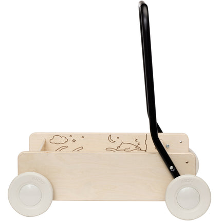 Learn to walk carriage wooden premium