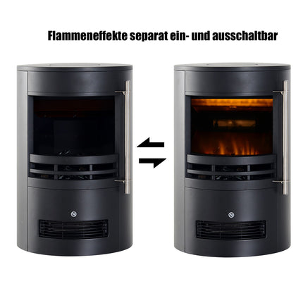 Semineu Electric Led Semineu Perete Soba Semineu de sine statator Cu Efect Flacara 900/2000W 41X41X64.5Cm