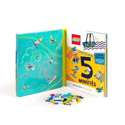 Lego Iconic Carte de activități 5-Minute Builds (în limba letonă)