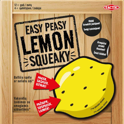 Joc de masă Lemon Squeaky pentru distracție în familie, 2-4 jucători