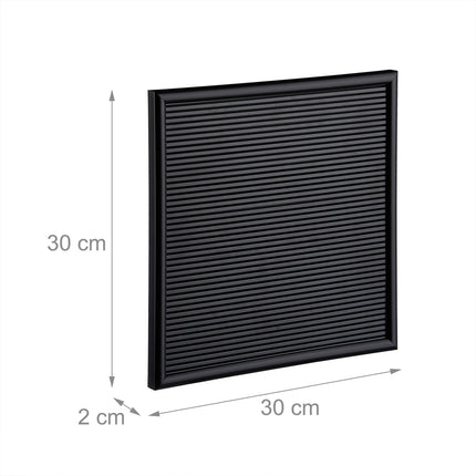 Tablă de scrisori 30x30 cm - 145 caractere, înrămată