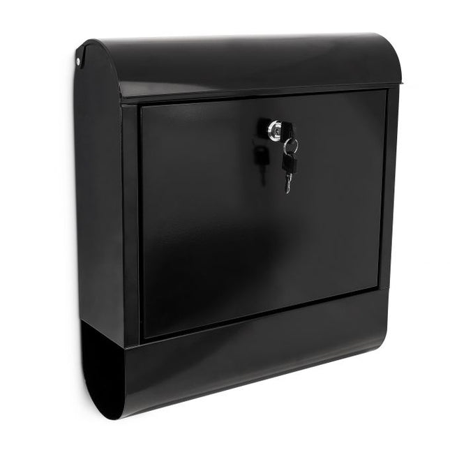 Letterbox with newspaper holder