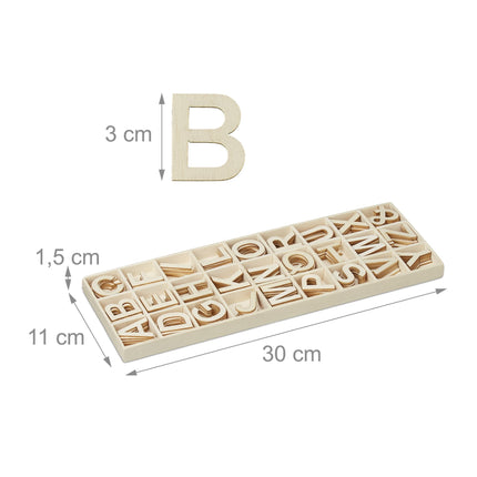 Set scrisori din lemn 162 buc.