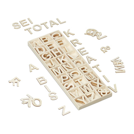 Set scrisori din lemn 162 buc.