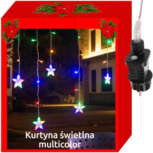 Perdea luminoasă 108LED - multicolor 31V KŚ11319