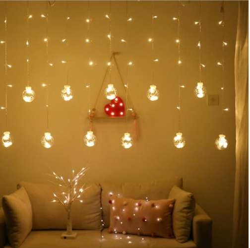 Perdea luminoasă 108LED - alb cald 31V KŚ11346