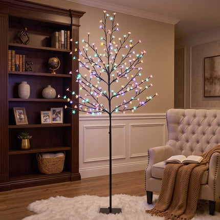 Lighted Cherry Blossom Tree 180 cm with 200 LEDs, 20 Bendable Branches, IP44