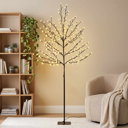 Lighted Cherry Blossom Tree 180 cm with 200 LEDs, 20 Bendable Branches, IP44