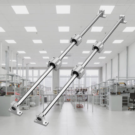 Linear Guide Rail Set, 16mm x 1000mm, 2 Rails 4 Blocks