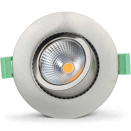 Lisa Dimmable Recessed downlight 3000K 600lm IP65 1-pack Brushed steel