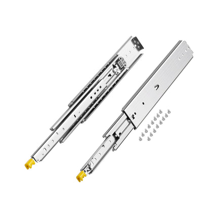 Locking Drawer Slides, 18-Inch Full Extension, 500 lb